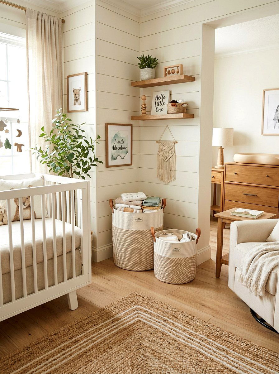 Organic Cotton Rope Hampers - 30 sustainable nursery ideas