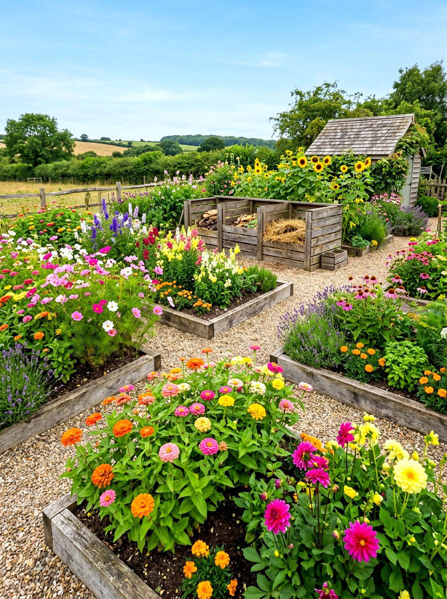 Organic Cutting Garden Layout - 30 cutting garden layout ideas