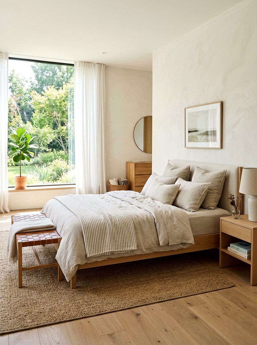 Organic Linen Bed Sheet - 30 invisible wellness home ideas
