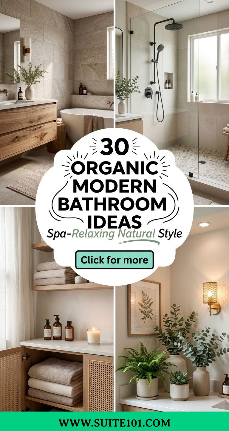 Organic Modern Bathroom Ideas 30 Spa-Relaxing Natural Style - Organic Modern Bathroom Ideas: 30 Spa-Relaxing Natural Style