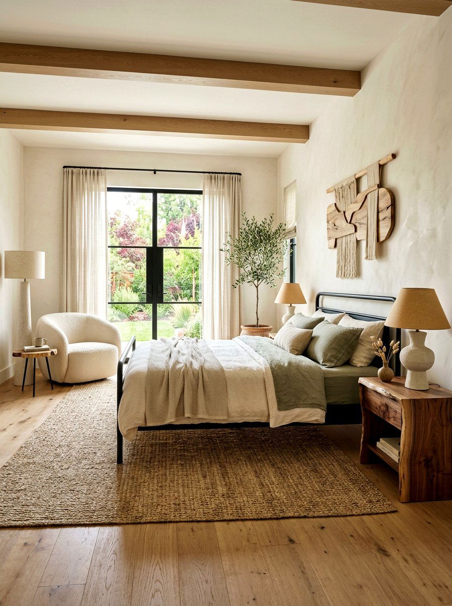 Organic Modern Bedroom - 30 spa bedroom retreat ideas