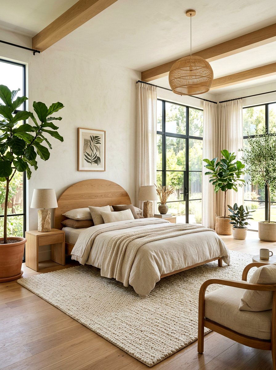 Organic Modern Bedroom - 30 viral bedroom decor ideas