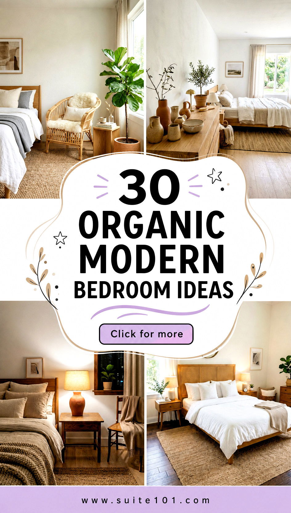 Organic Modern Bedroom Ideas 30 Calming Looks with Texture - Organic Modern Bedroom Ideas: 30 Calming Looks with Texture