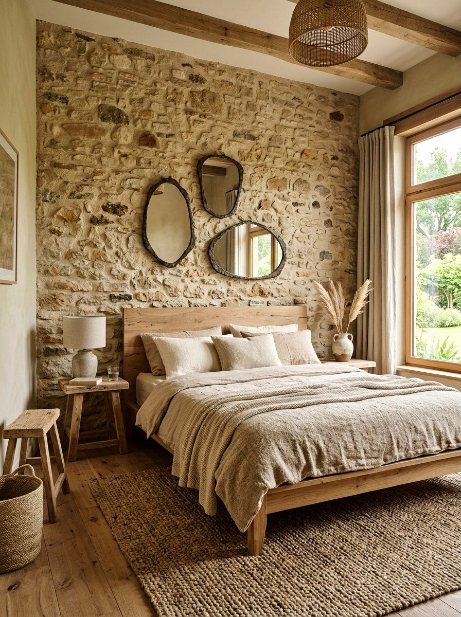 Organic Modern Beige Bedroom - 30 tonal beige bedroom ideas