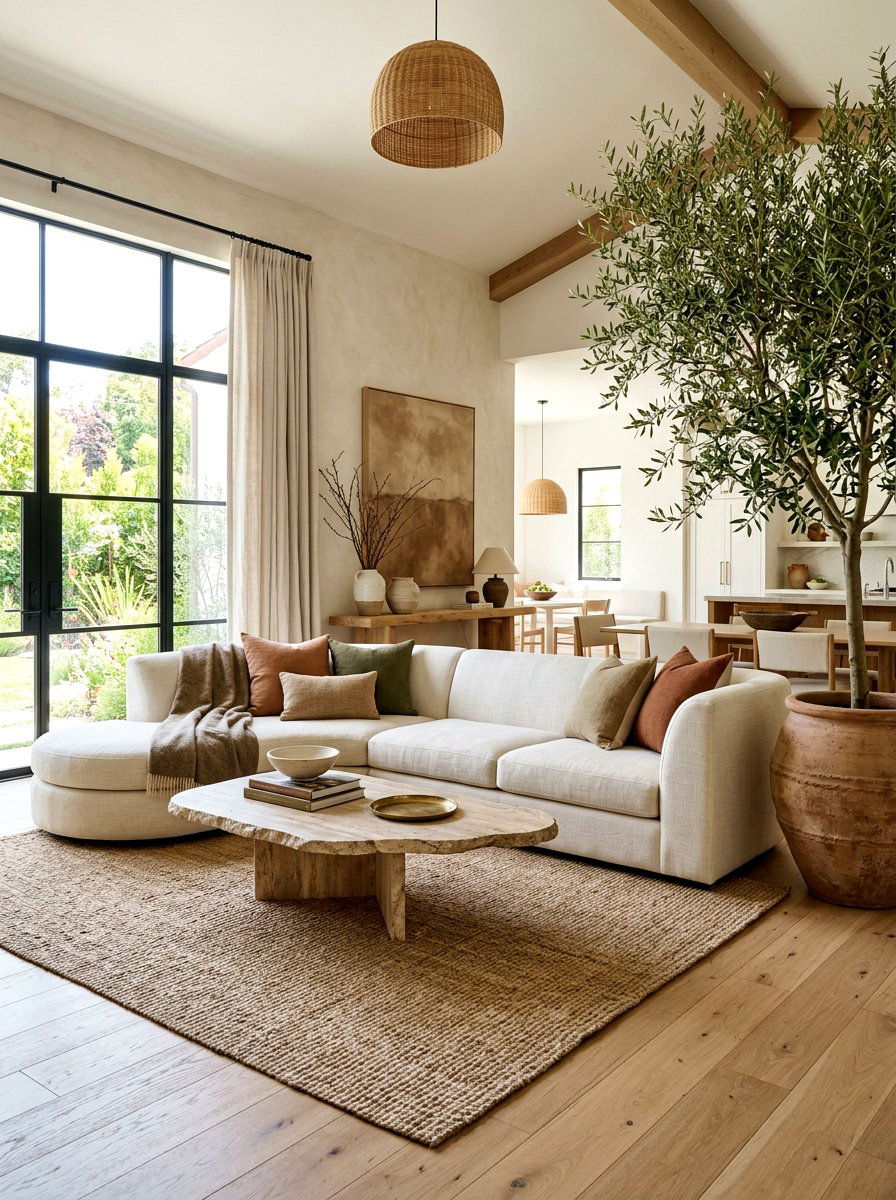 Organic Modern Family Room - 30 family room decor ideas