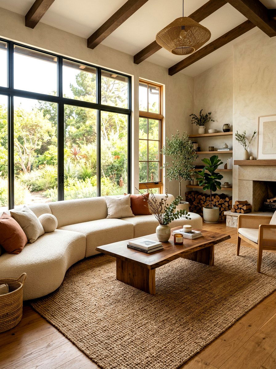 Organic Modern Living Room - 30 modern living room ideas