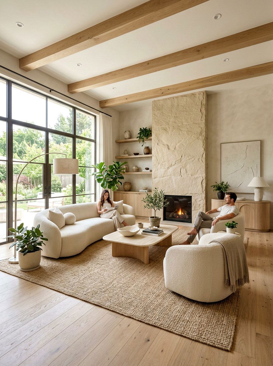 Organic Modern Living Room - 30 California casual living room ideas