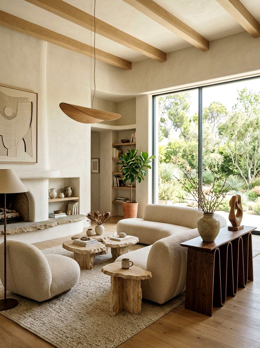 Organic Modern Oatmeal Living Room - 30 oatmeal living room ideas