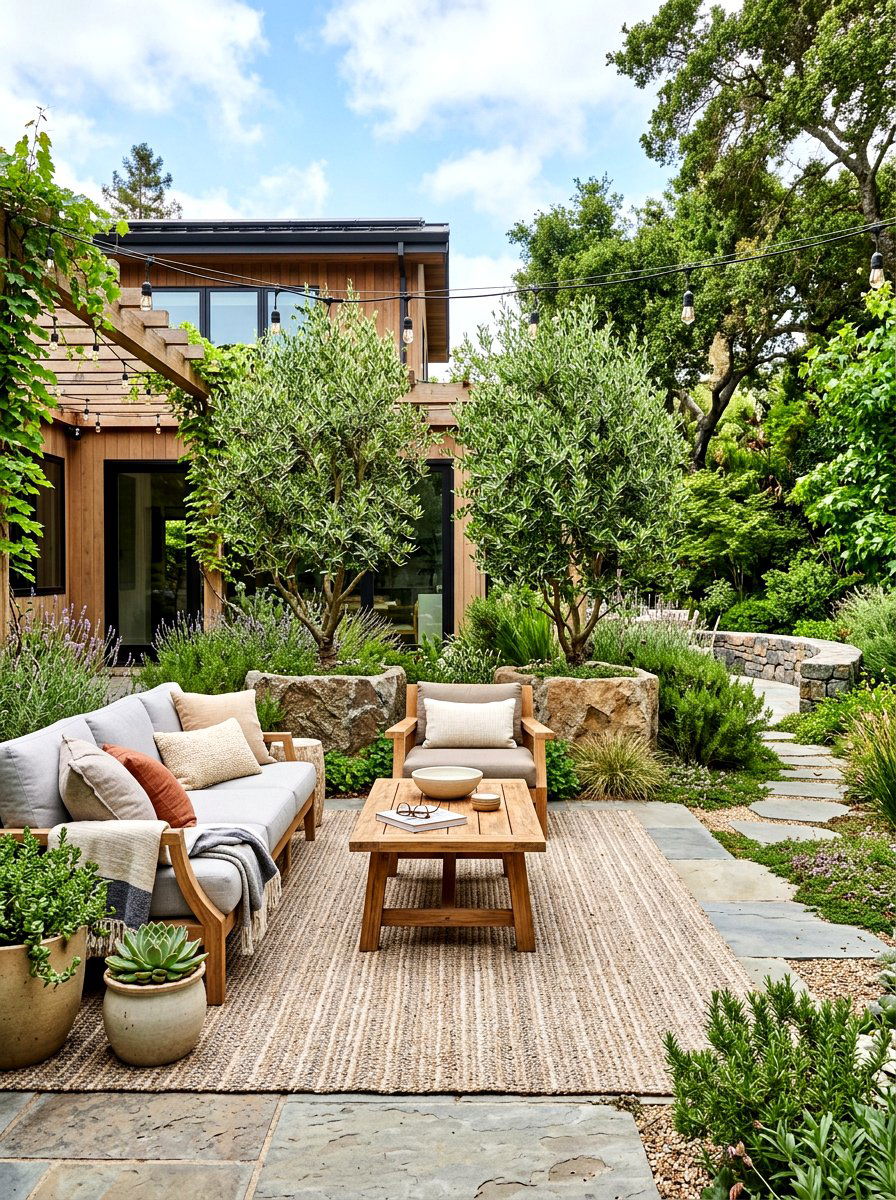 Organic Modern Patio - 30 neutral home decor ideas