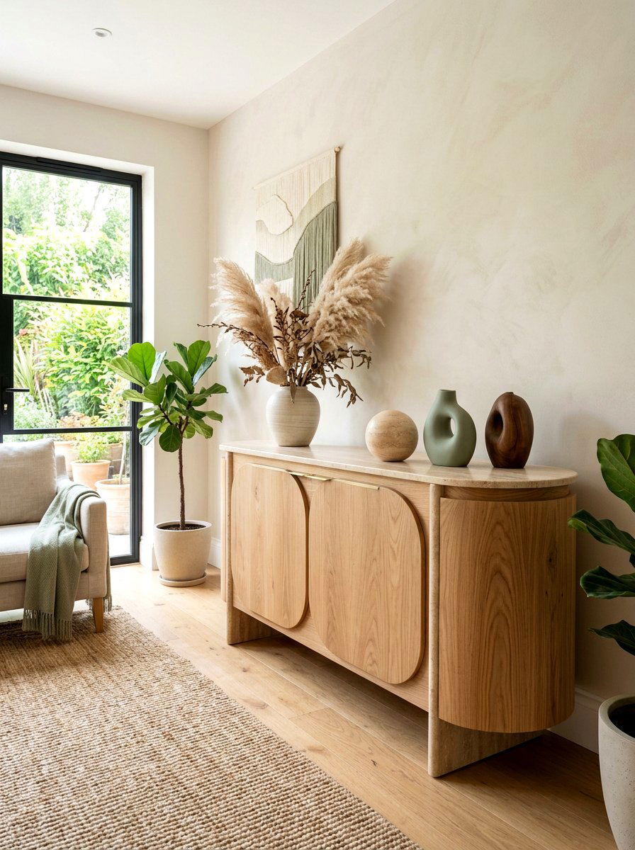 Organic Modern Sideboard - 30 sideboard decor ideas
