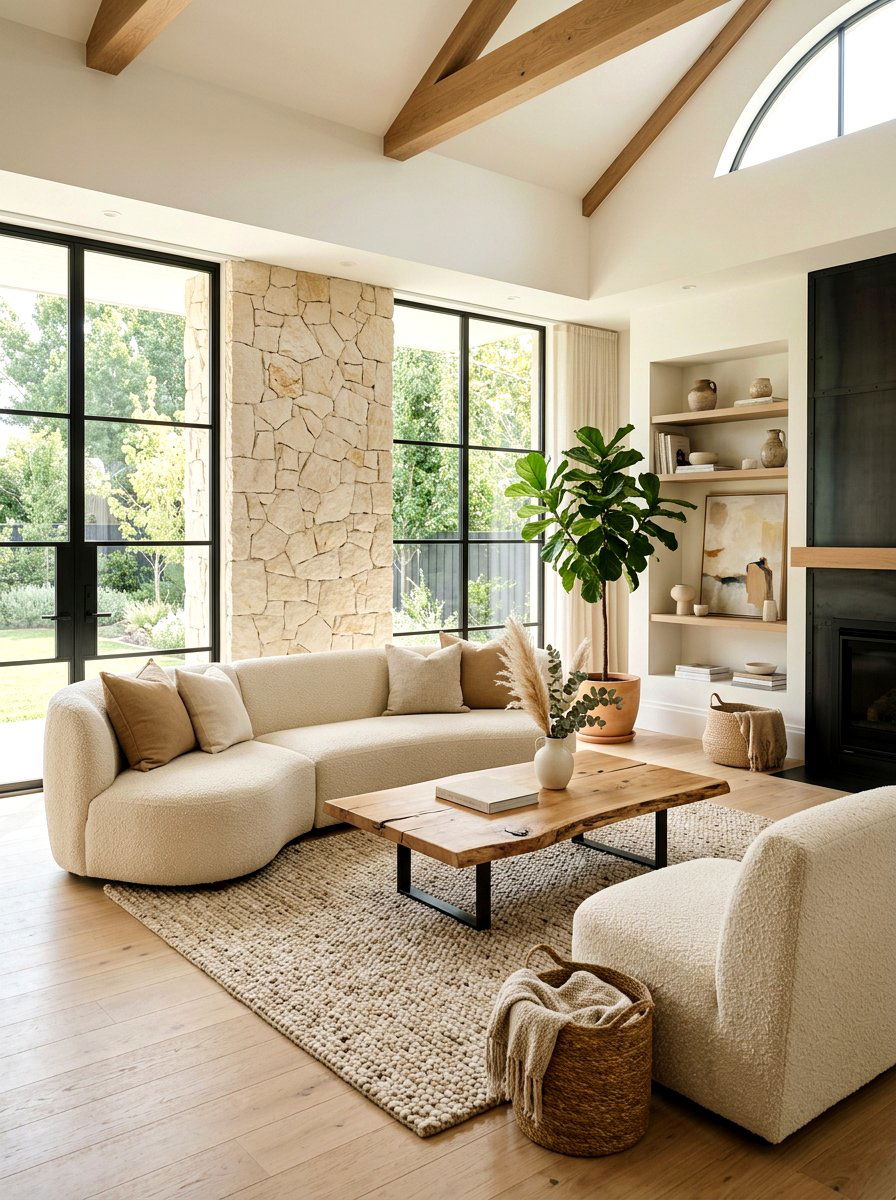 Organic Modern - 30 trend forward living room ideas