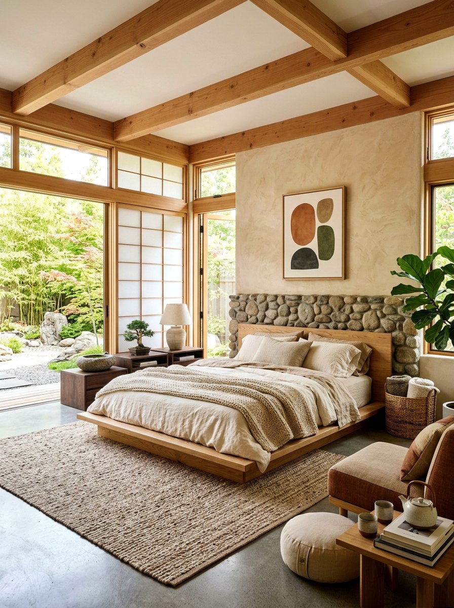 Organic Neutral Textures - 30 elevated bedscape ideas