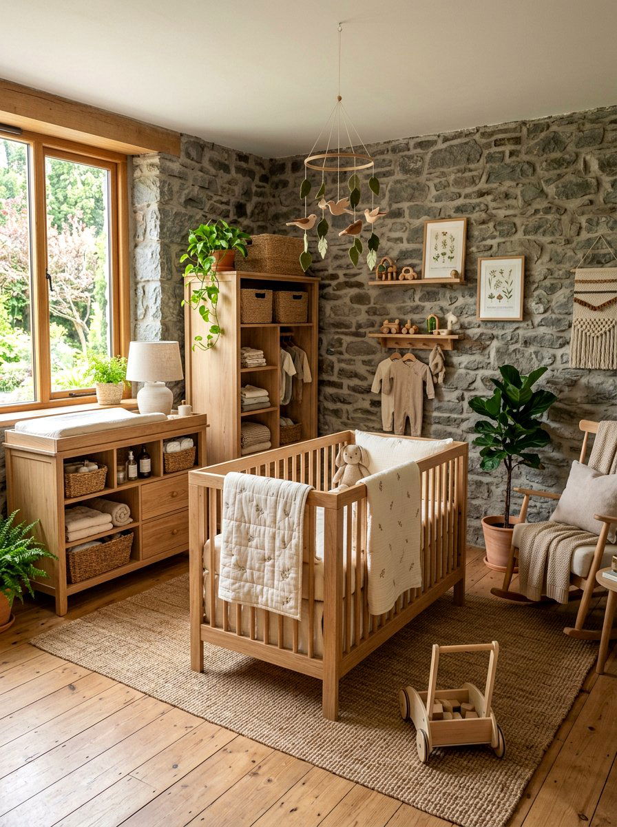 Organic Nursery - 30 baby room ideas