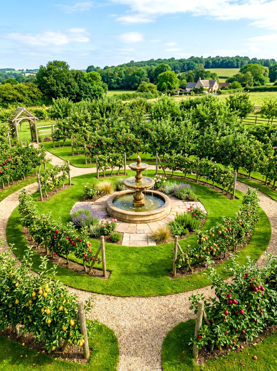 Organic Orchard Circle - 30 orchard backyard ideas