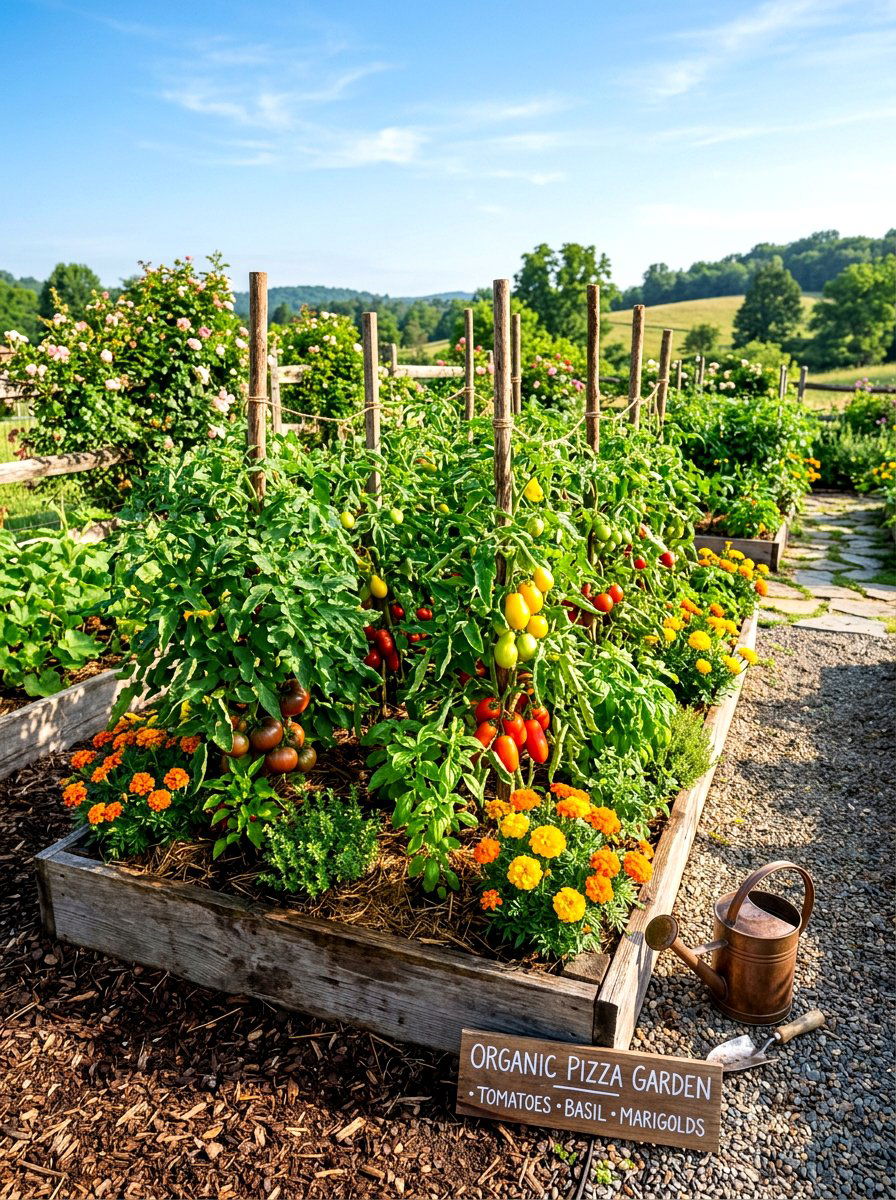 Organic Pizza Garden - 30 pizza garden ideas