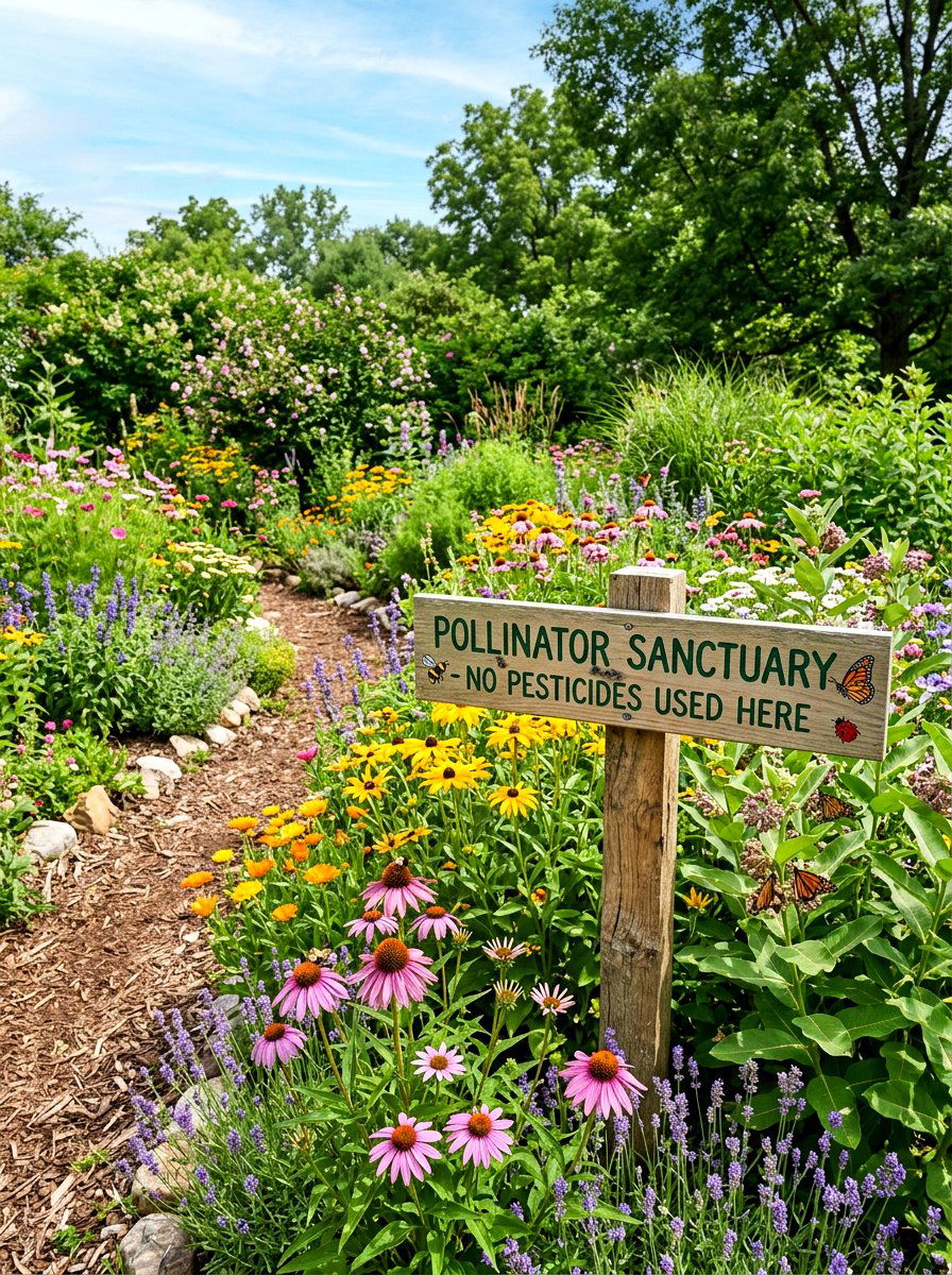 Organic Pollinator Sanctuary - 30 butterfly haven backyard ideas