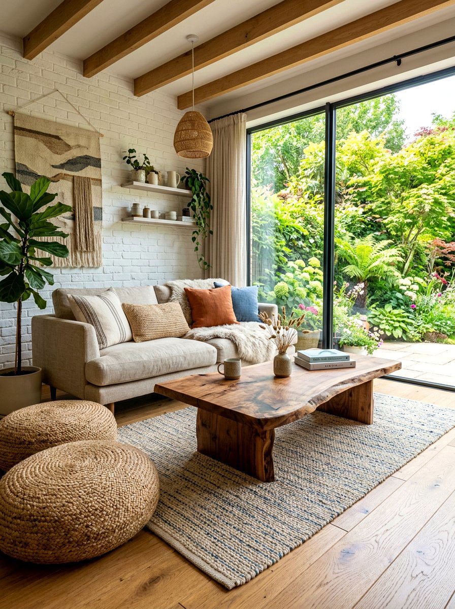 Organic Shape Coffee Table - 30 editorial apartment decor ideas