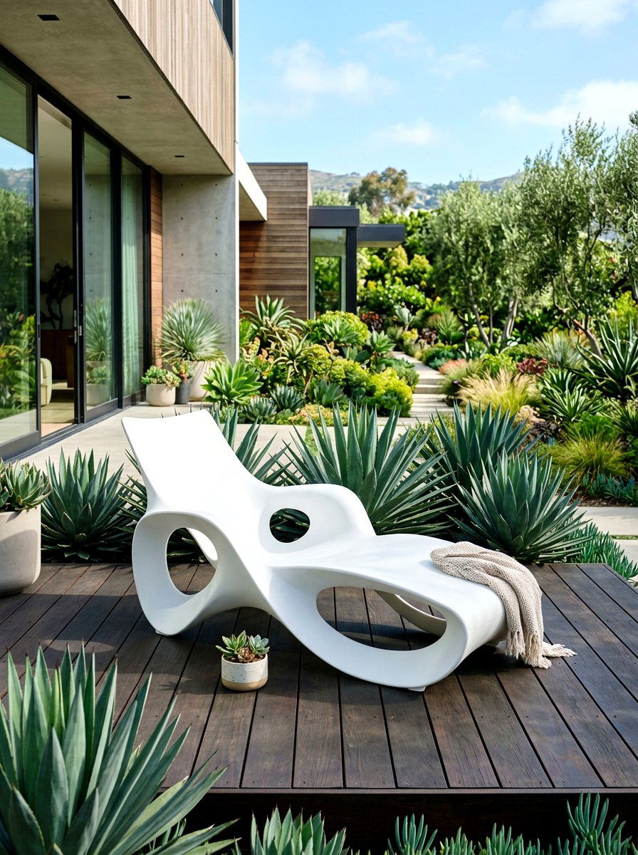Organic Shape Outdoor Chair - 30 sculptural outdoor furniture ideas