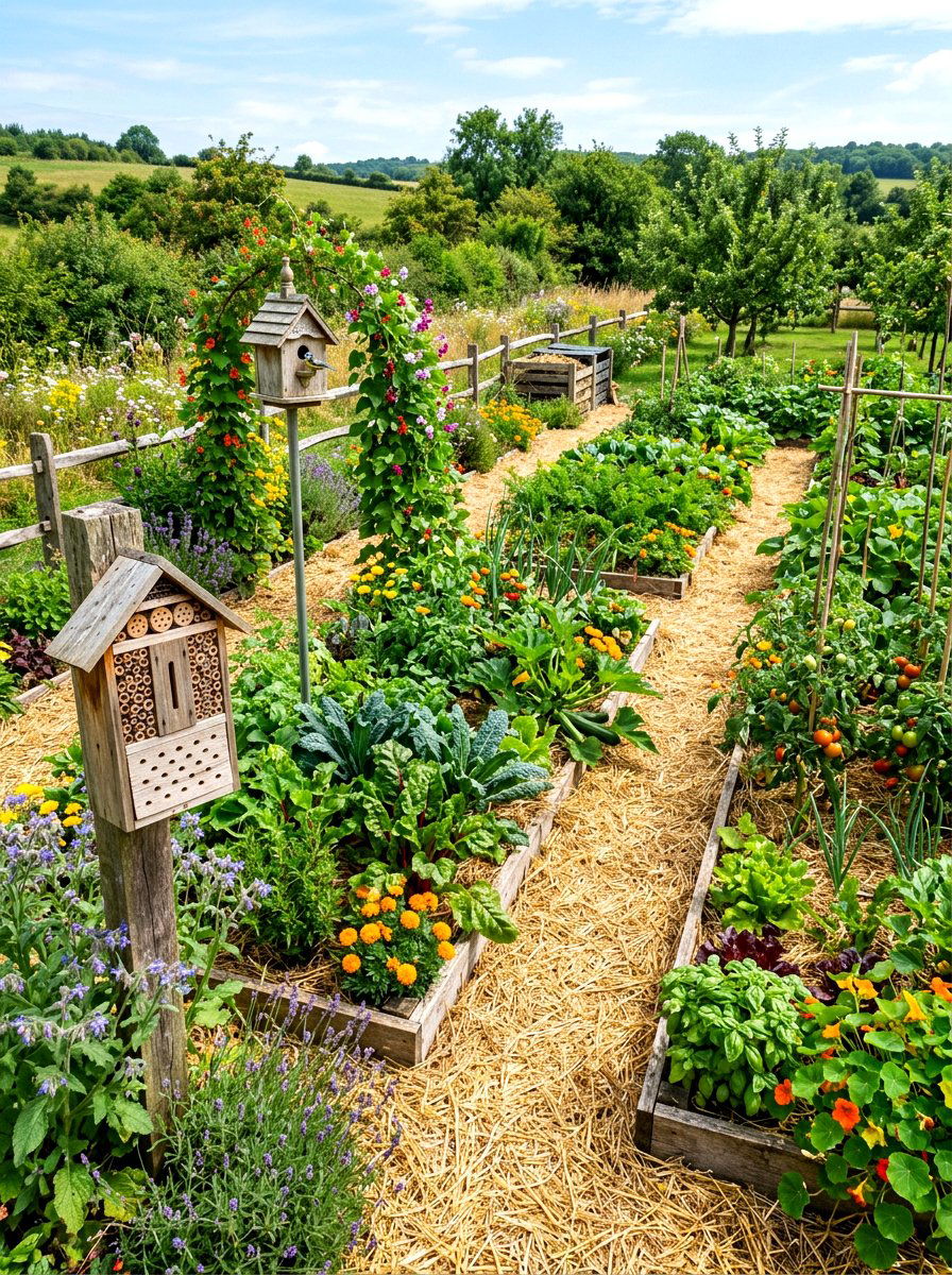 Organic Vegetable Garden - 30 backyard vegetable garden ideas