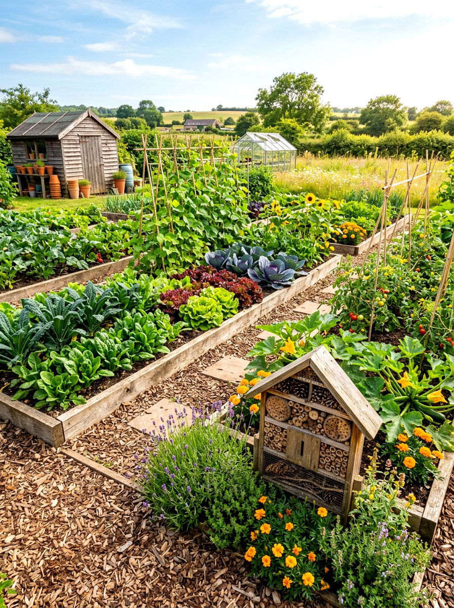 Organic Vegetable Patch - 30 kitchen vegetable garden ideas