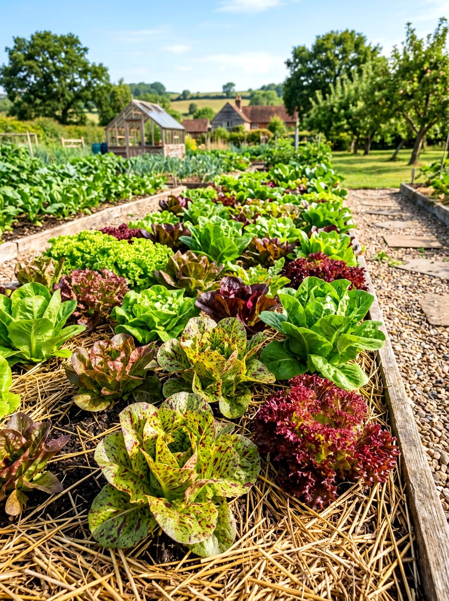 Organic heirloom lettuce patch - 30 salad garden ideas