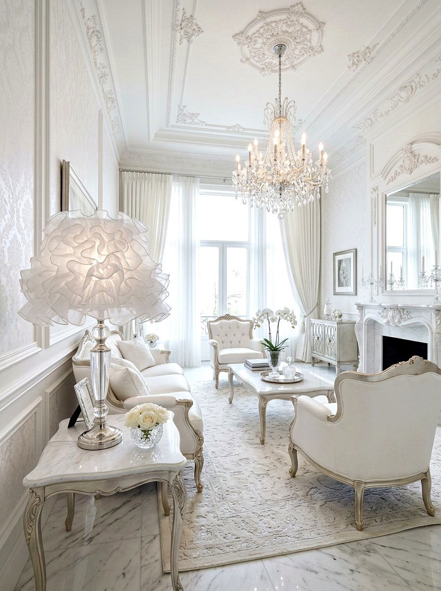 Organza Frilly Lampshade - 30 frilly lampshade ideas