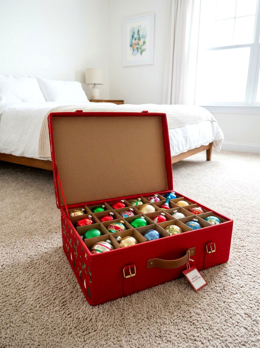 Ornament storage box - 30 holiday storage ideas