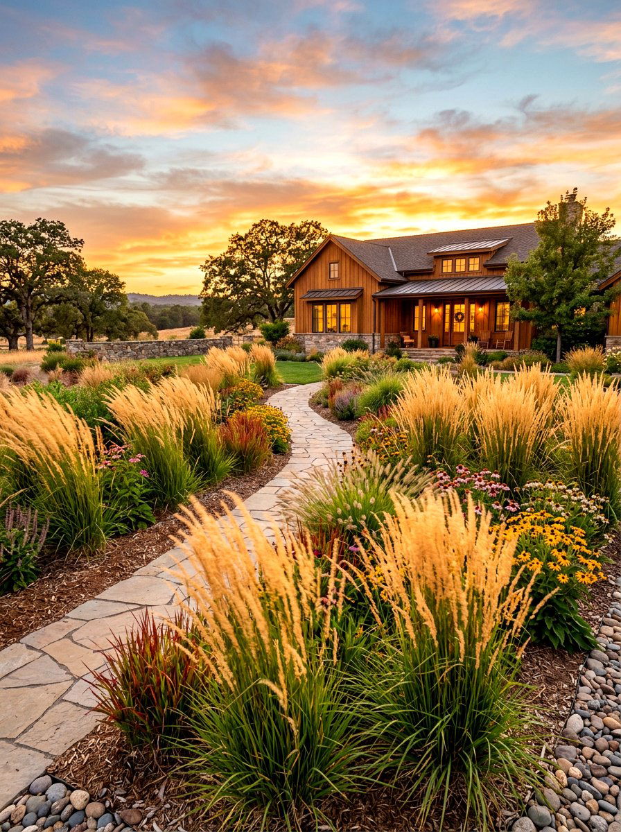 Ornamental Grass Front Yard - 30 simple front yard ideas