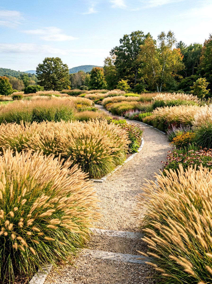 Ornamental Grass Garden - 30 xeriscape garden ideas