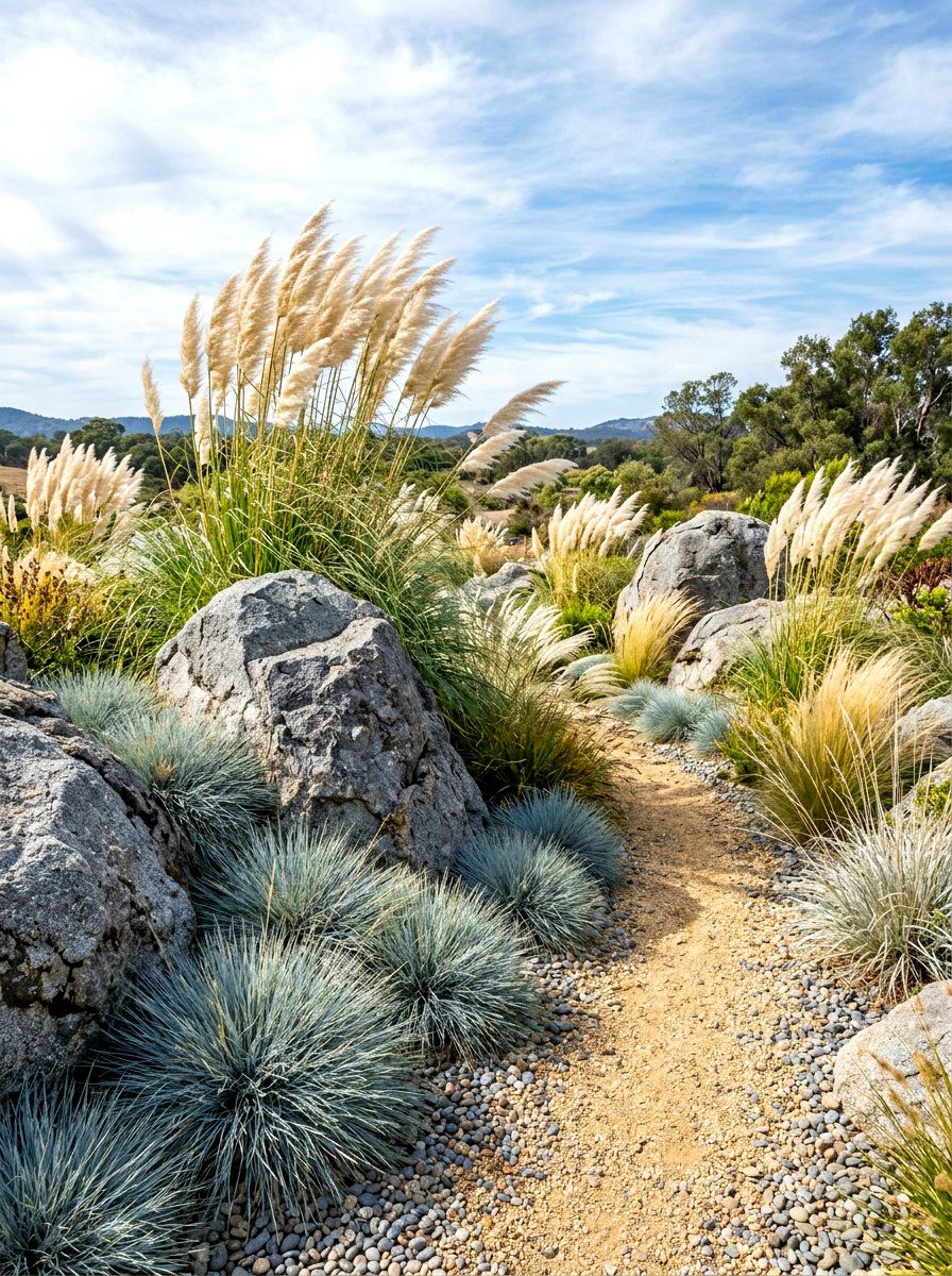 Ornamental Grass Rock Garden - 30 rock garden ideas