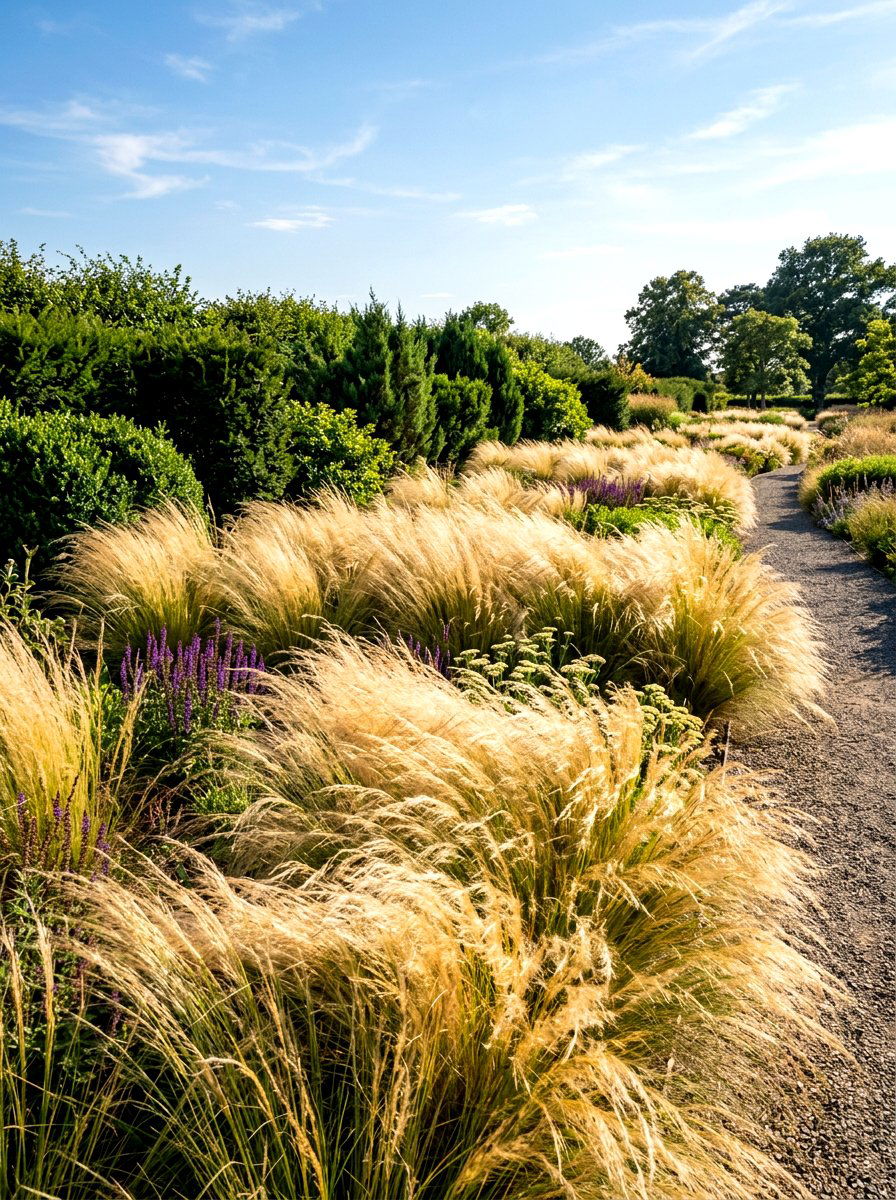 Ornamental Grasses - 30 dry garden ideas