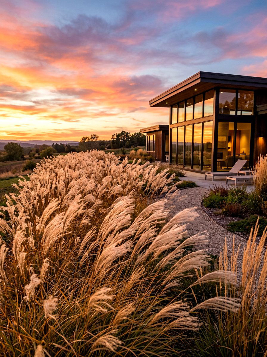 Ornamental Grasses - 30 front lawn alternative ideas