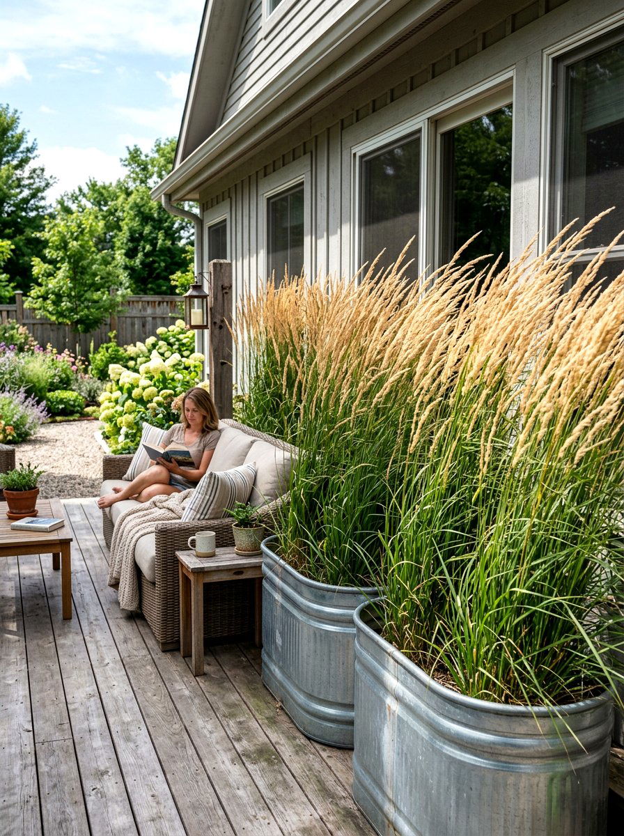 Ornamental Grasses For Screening - 30 front porch privacy ideas