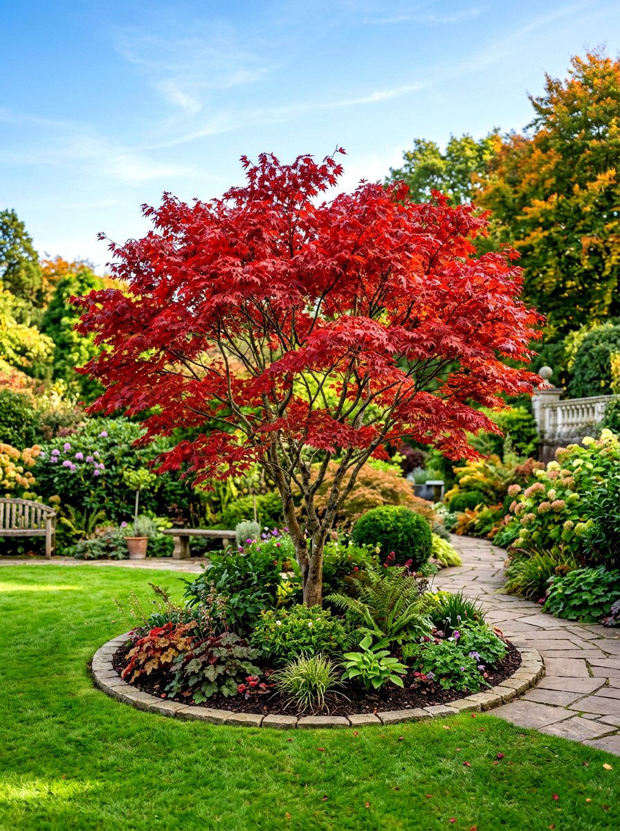 Ornamental Tree Focal Point - 30 small front yard ideas