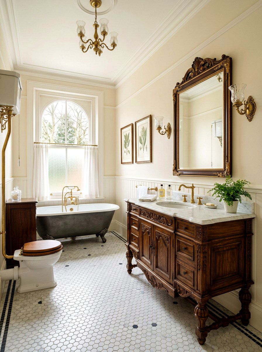 Ornate Bathroom Vanity - 30 traditional bathroom ideas