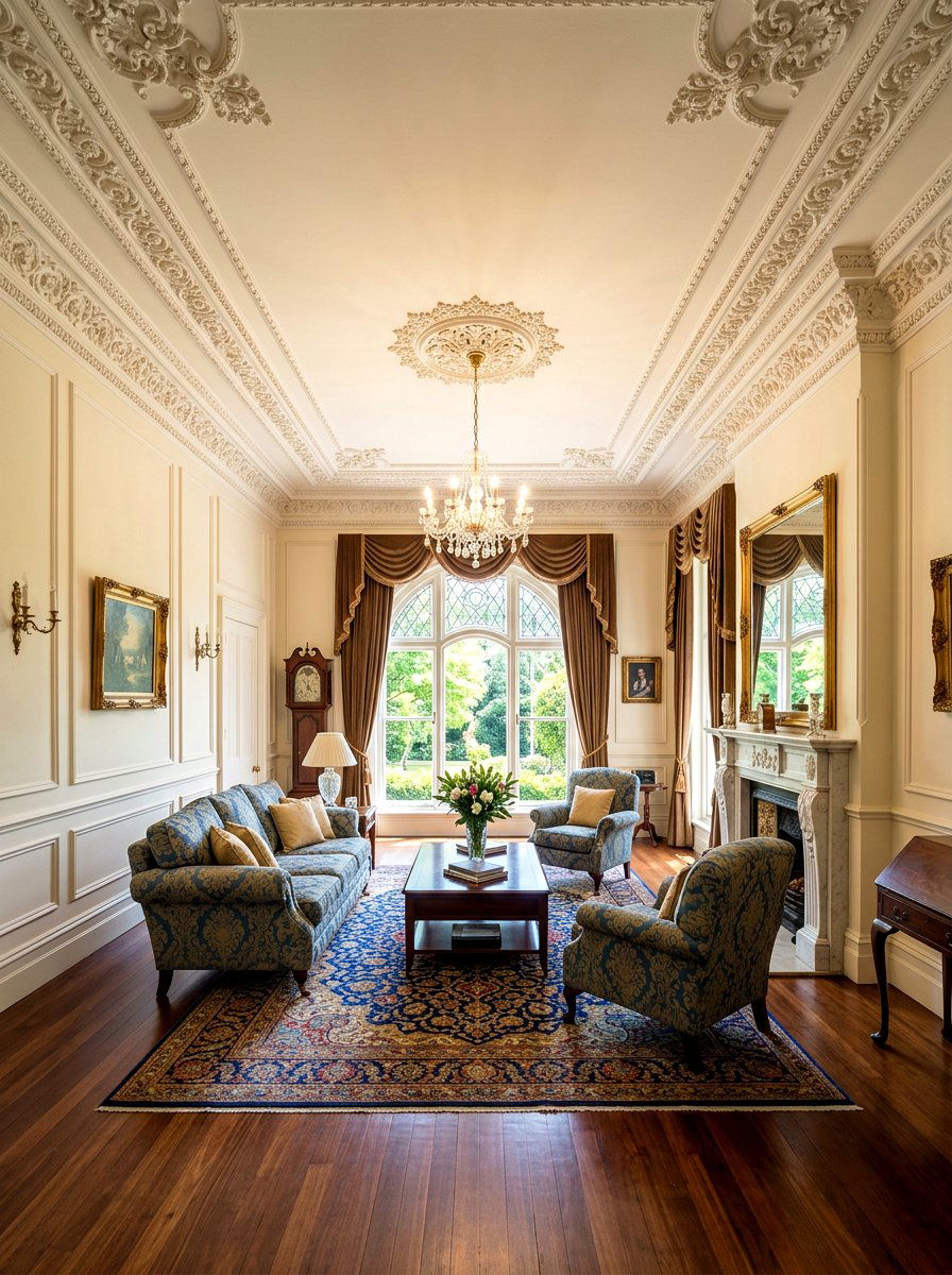 Ornate Crown Molding - 30 heritage home decor ideas