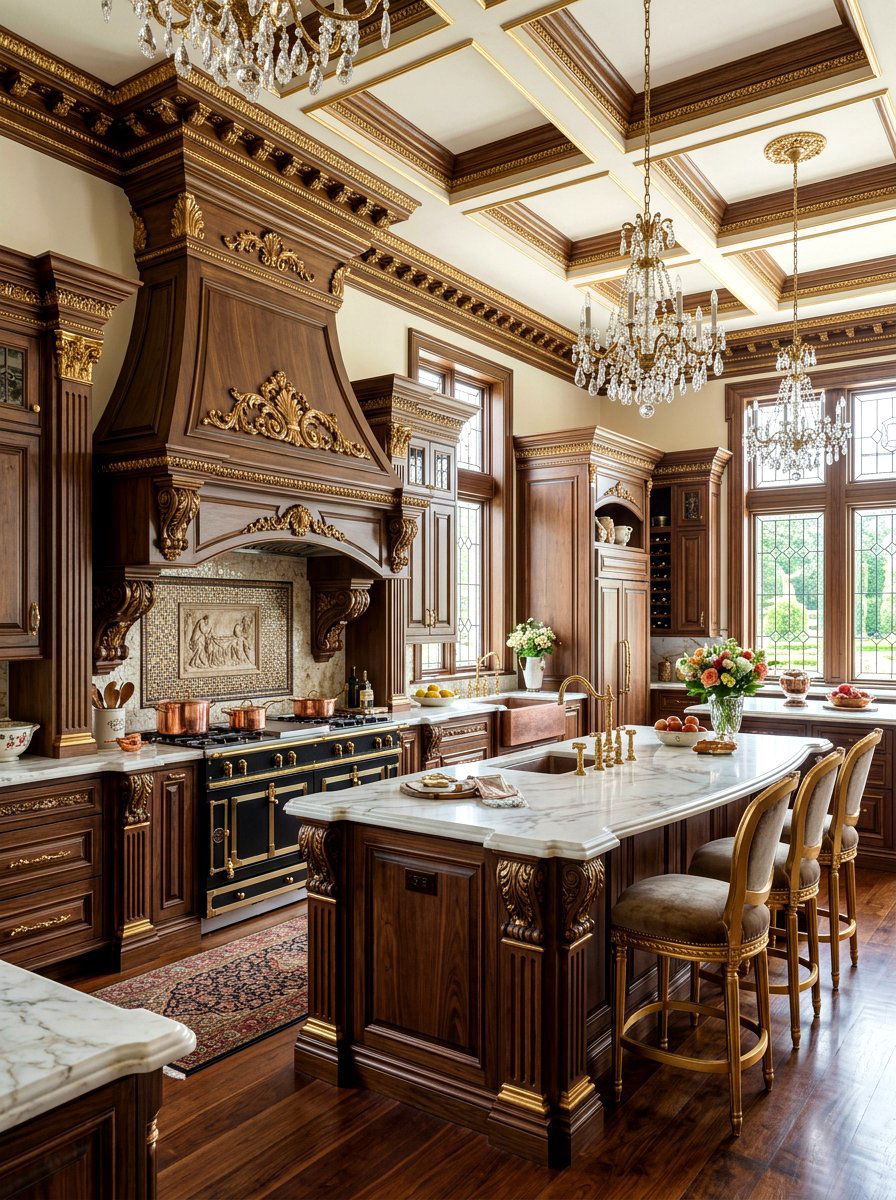 Ornate Detail Kitchen - 30 old world kitchen ideas