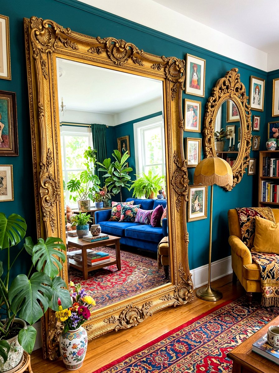 Ornate Gold Mirrors - 30 maximalist decor ideas