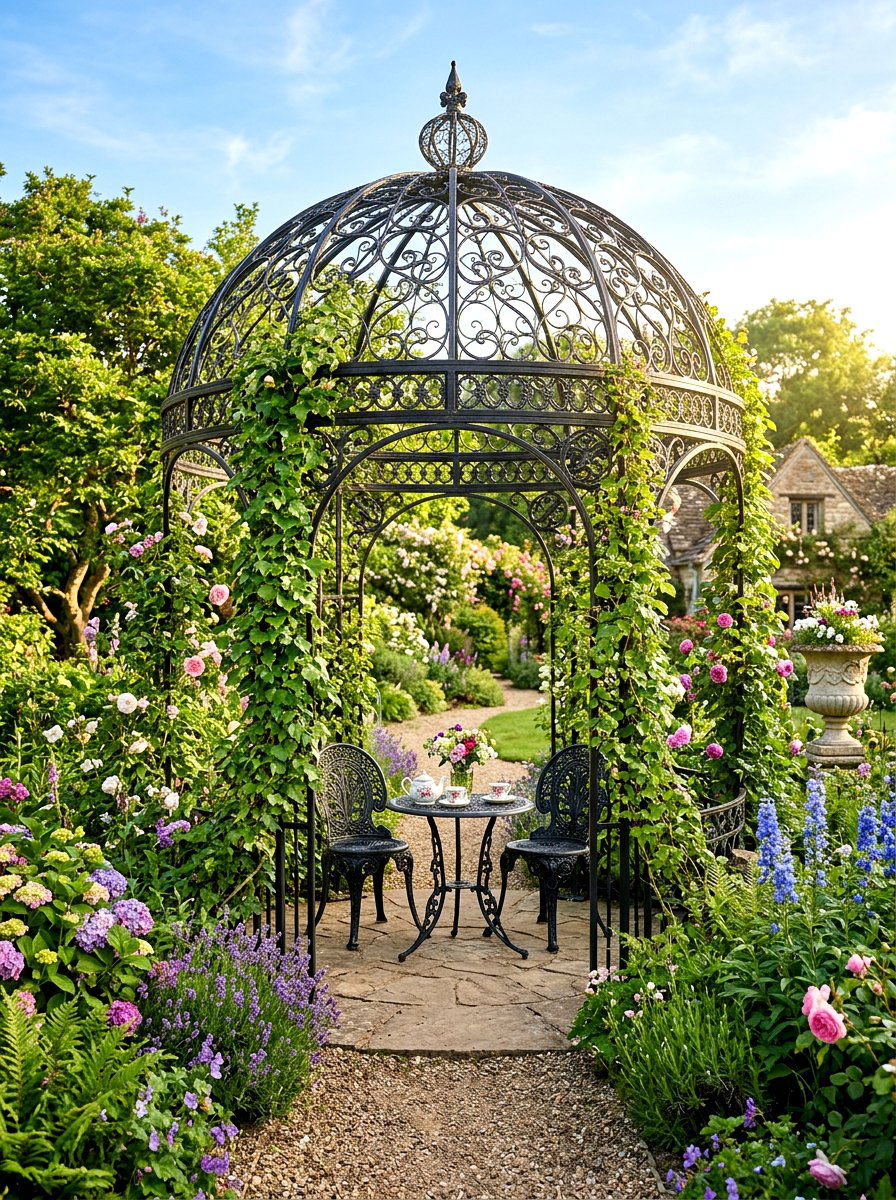 Ornate Metal Gazebo - 30 gazebo ideas
