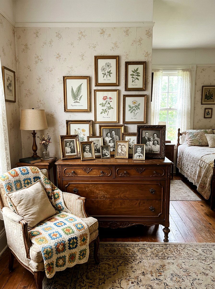 Ornate Picture Frame - 30 coquette room decor ideas