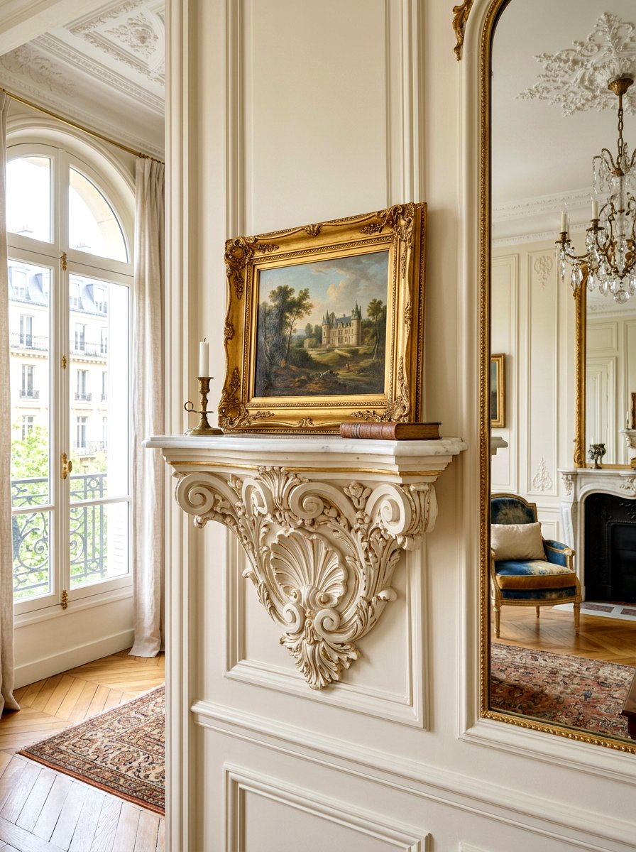 Ornate Plaster Corbel - 30 decorative corbel ideas