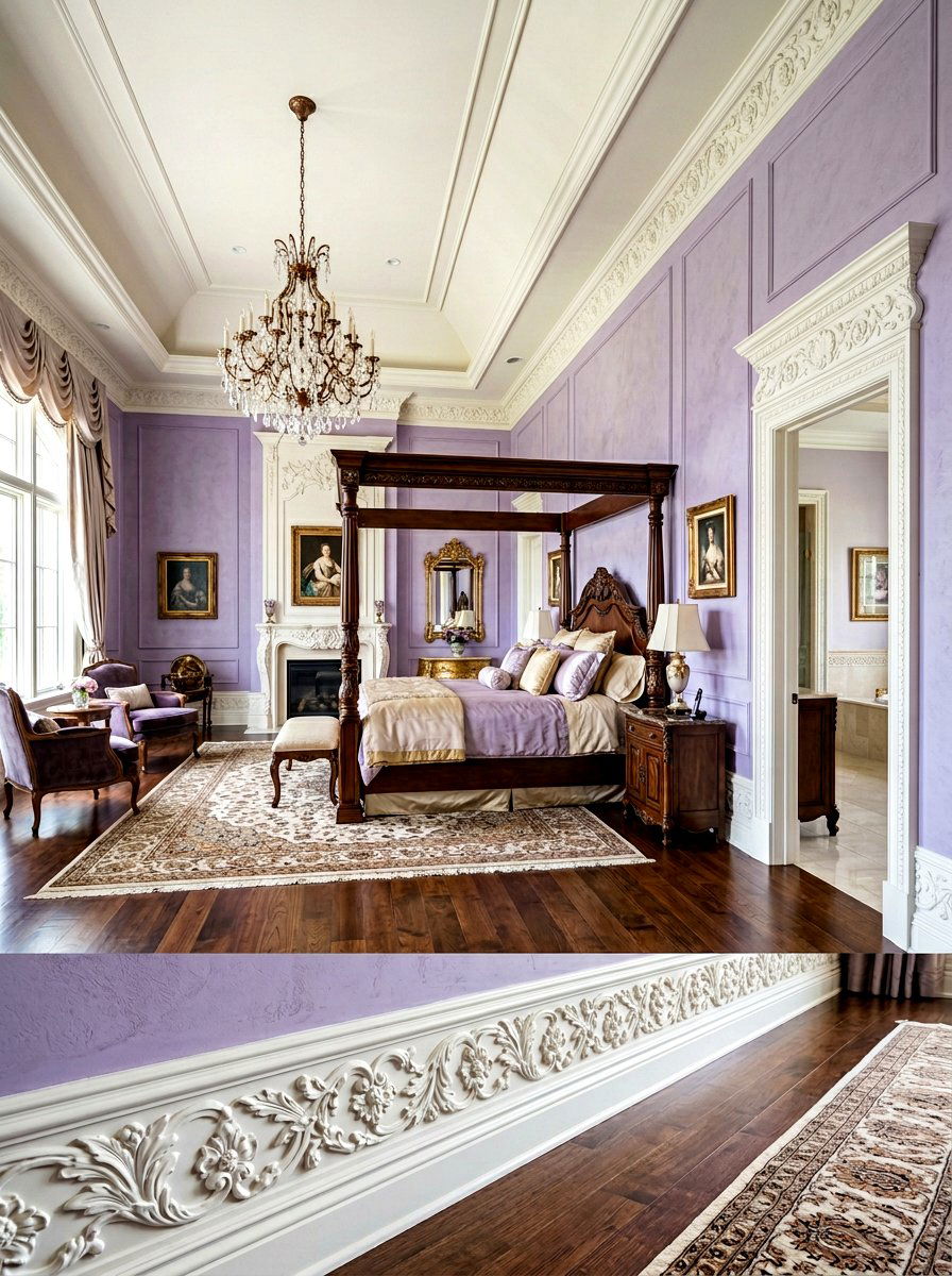 Ornate Sculpted Baseboard - 30 baseboard trim ideas