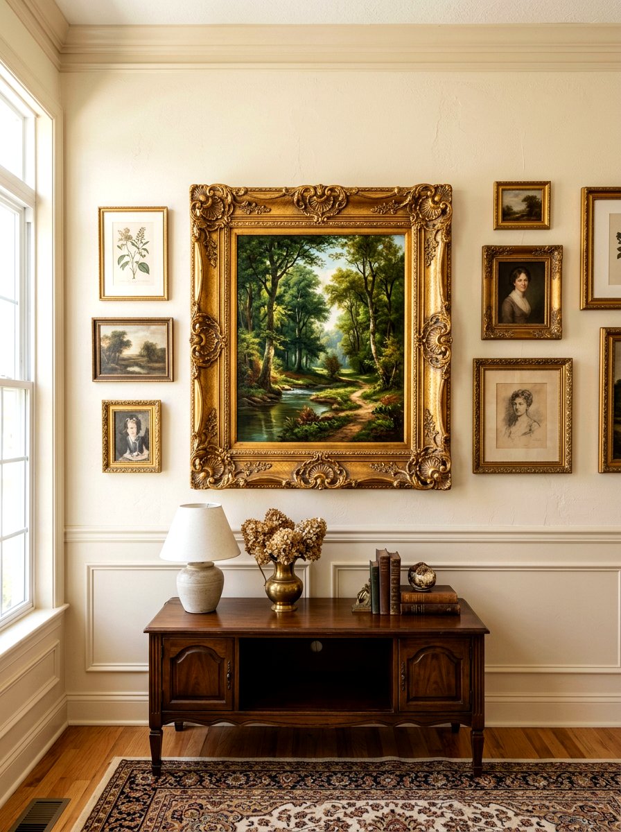 Ornate picture frame - 30 fairycore bedroom ideas