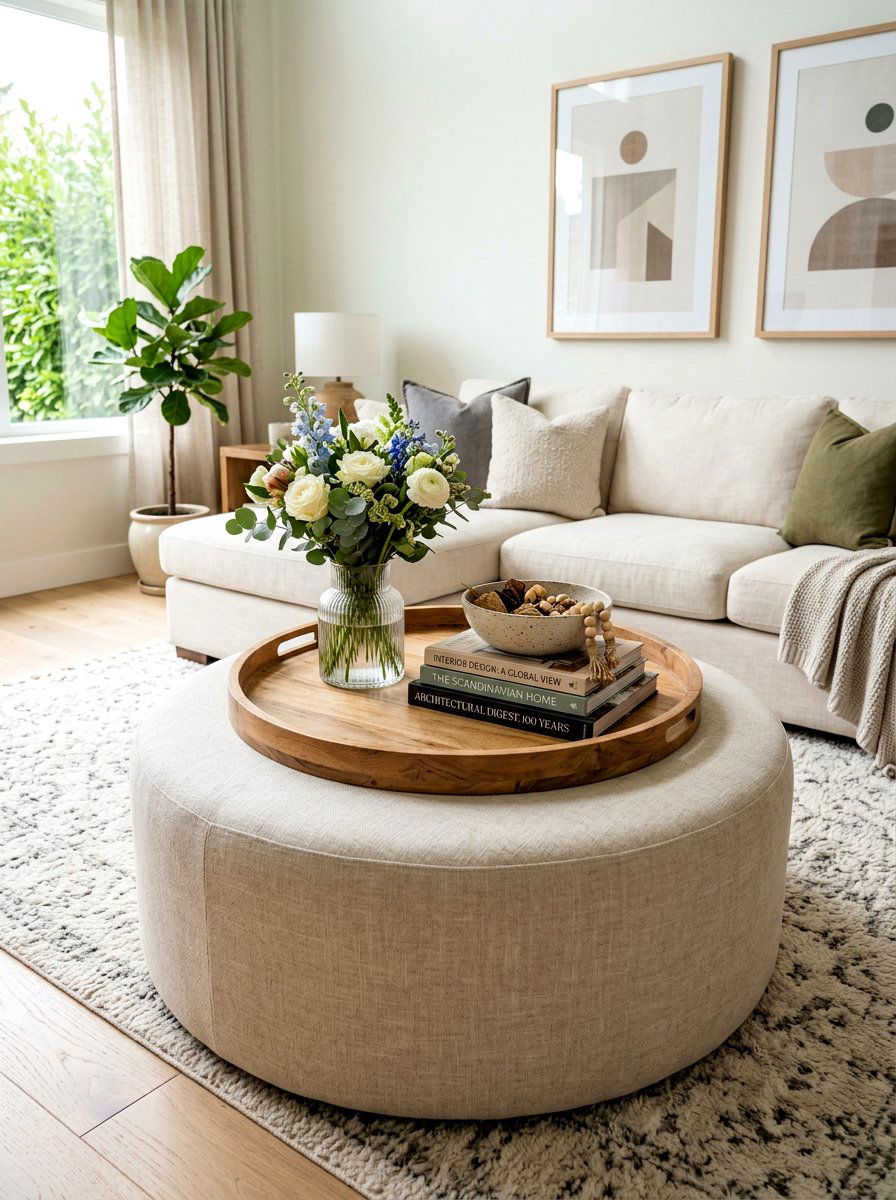 Ottoman Tray Styling - 30 ottoman styling ideas