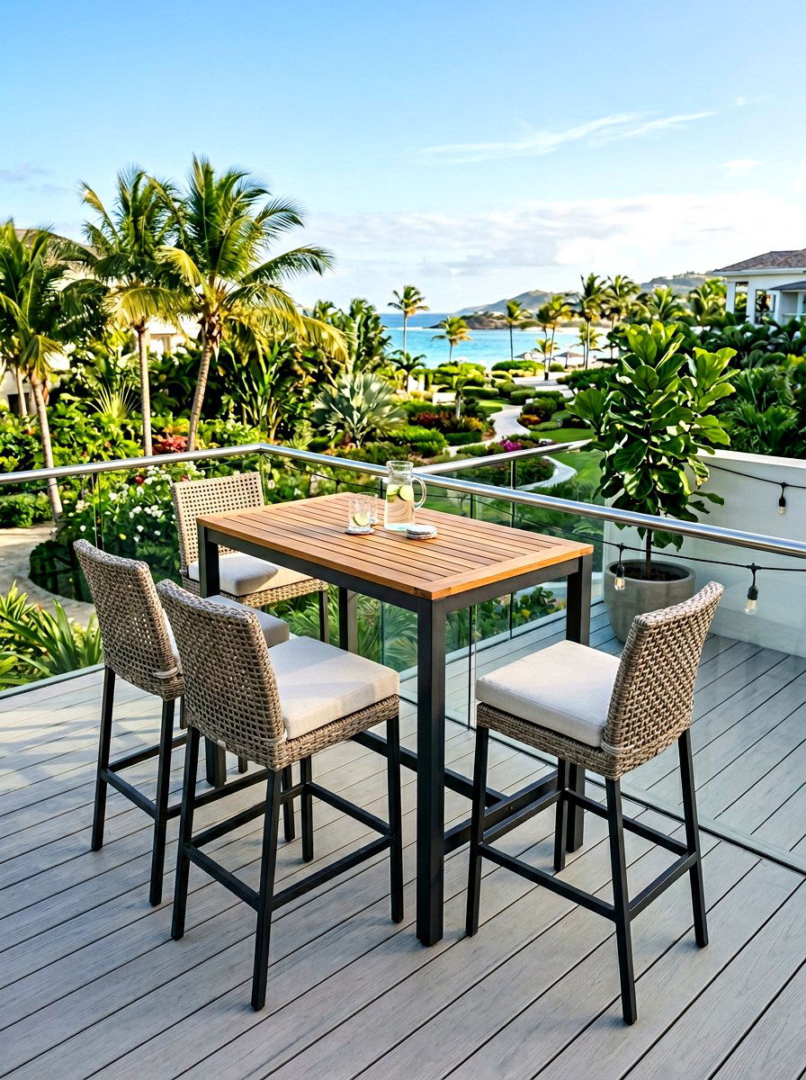 Outdoor Bar Height Set - 30 backyard furniture ideas