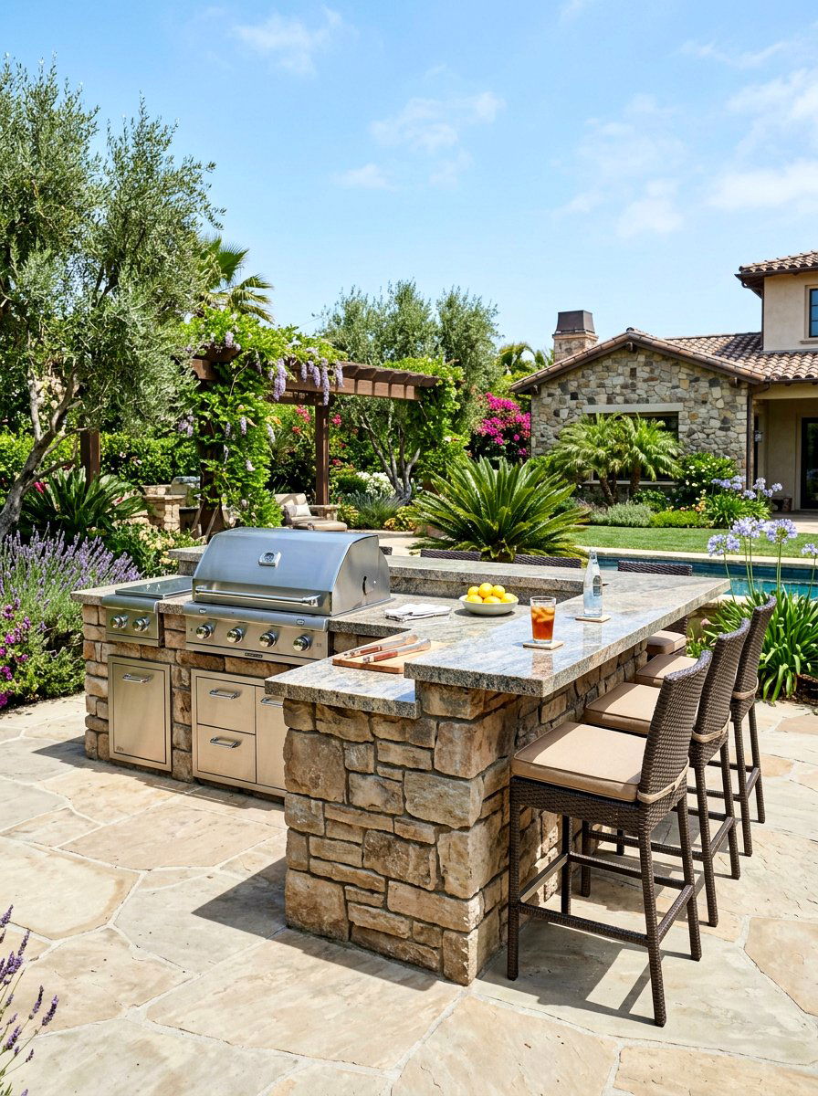 Outdoor Barbecue Island - 30 East Coast patio ideas