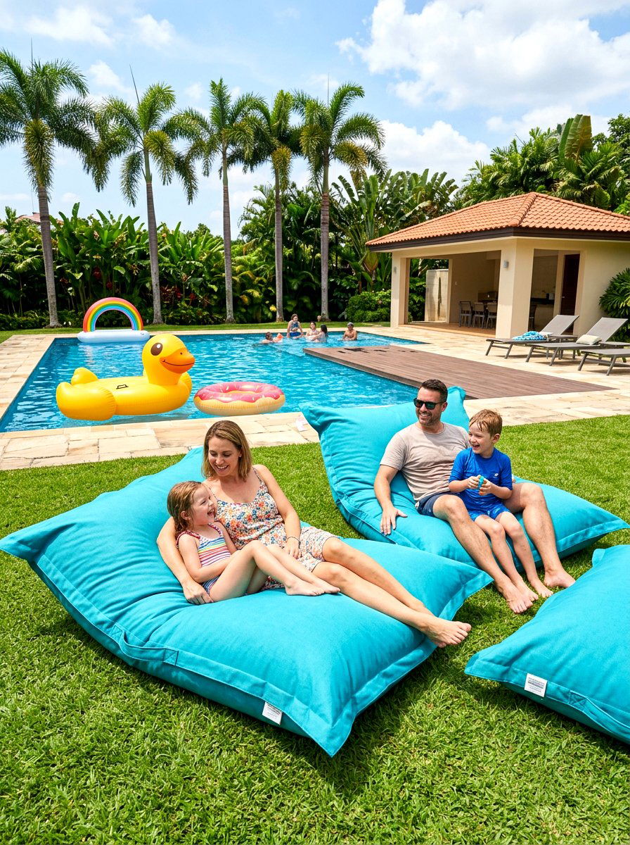 Outdoor Bean Bag - 30 poolside furniture ideas