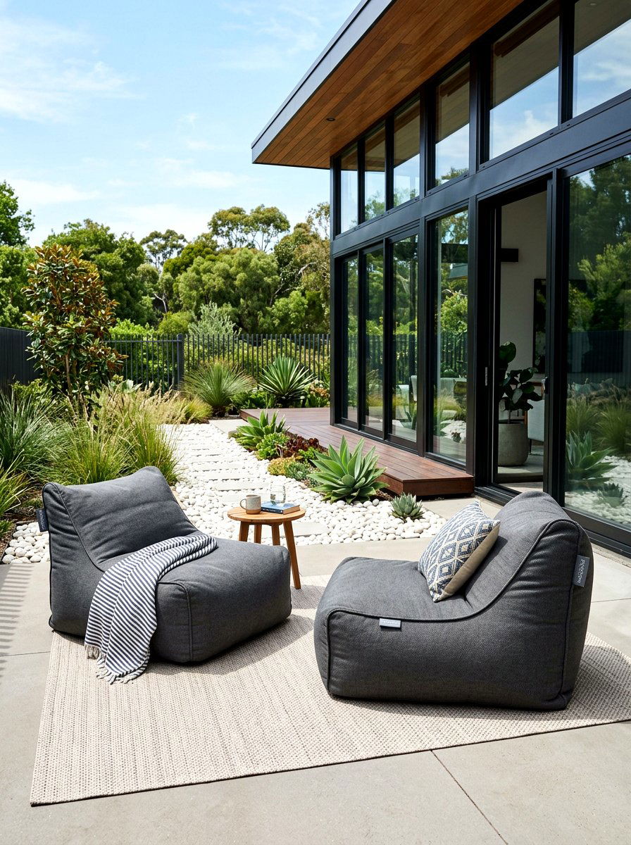 Outdoor Bean Bag - 30 plush patio seating ideas