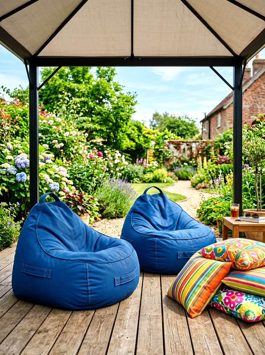 Outdoor Bean Bag Chairs - 30 gazebo seating ideas