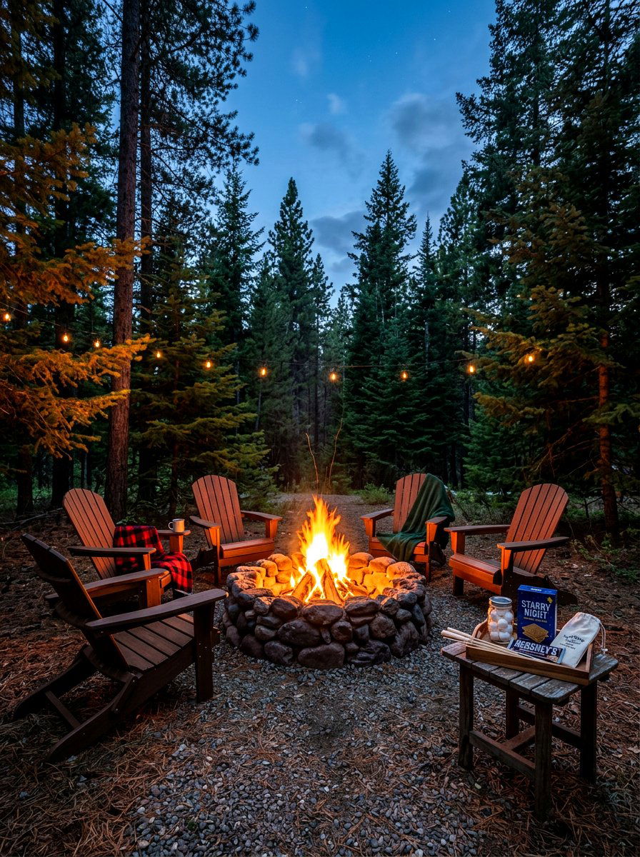 Outdoor Campfire Station - 30 outdoor birthday party ideas